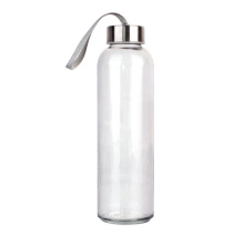 wholesale Glass Water Bottles 500ml For Beverage and Juicer with Stainless Steel Lid